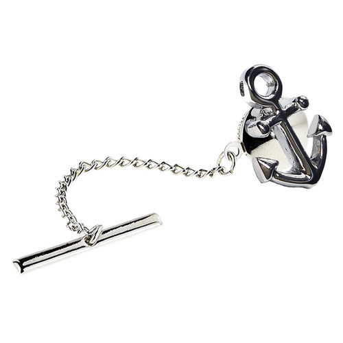 Ships anchor design tie tac - ships,