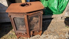 Wood burner rusty outside use very heavy YE080525B