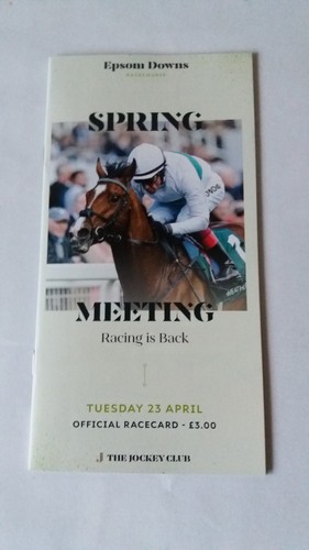 Epsom downs race - downs, card