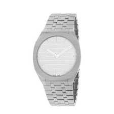 Gucci 25H Men's Silver Dial Watch YA163407