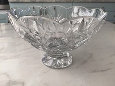 Large Marquis By Waterford Crystal Glass Bowl - Size 16cm High x 25cm Across Rim