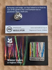 National Trust ANGLESEY ABBEY Winter Lights Charity Pin Badge 