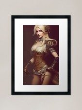 Beautiful blonde cyborg