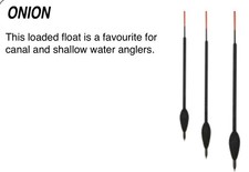 Premier Loaded Onion Float Slimline Ideal For Canals, Small Rivers & Stillwater