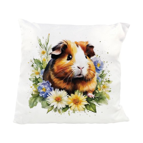 Floral guinea pig cushion - pig,