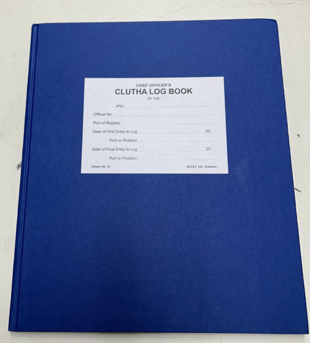 Clutha log book months - clutha, book: