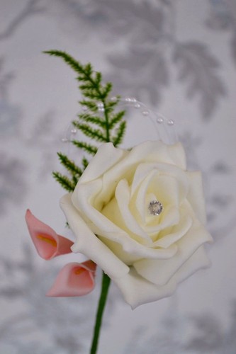 Rose flower and - , calla-lily