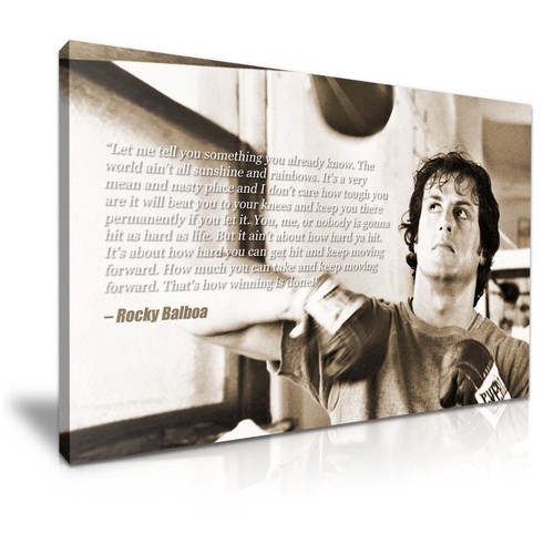 Rocky balboa quote stretched - balboa,