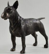 English Bull Terrier Standing Bronze Dog Sculpture
