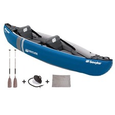 Sevylor Adventure Kit 2 Person Inflatable Canoe Kayak inc Pump Paddles & Bag B/N