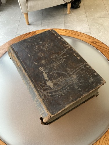 Squire family bible dated - bible,