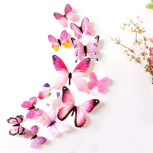 Pcs butterfly decal wall - 12,