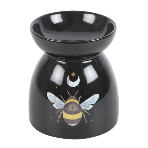 Ceramic black round forest - round, bee