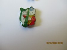Rupert Bear Police Hat Playing Harp Pin Badge