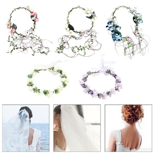 Boho flower headband - flower, wreath