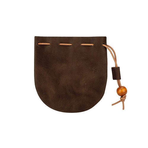 Leather wallet coin pouch - leather,