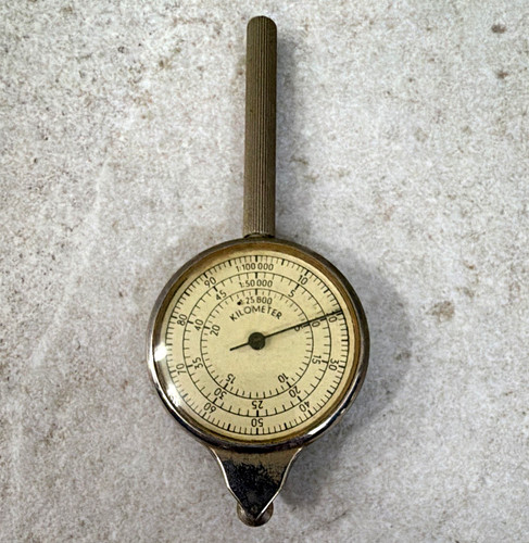 Vintage handheld metal map - handheld,