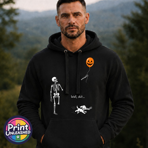 Funny skeleton hoodie well - funny,