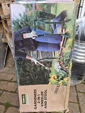 Garden Kneeler Seat 2-in-1 Flat Folding Portable Gardening Padded Seat & Stool