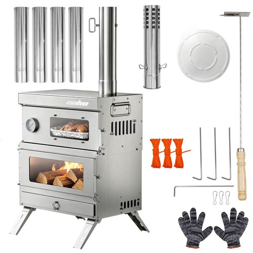 Wood burning stove - burning,
