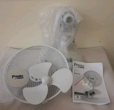 Presto by Tower PT600001 9 Inch Desk Fan with 2 Speeds, Rotary Oscillation, 20W,