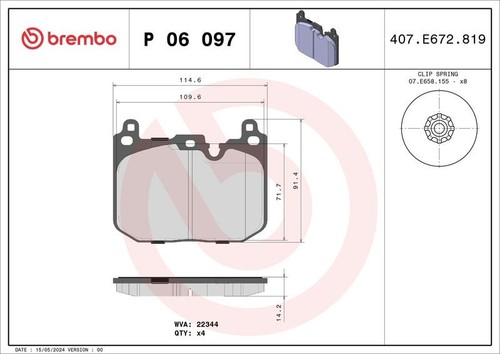 Brembo front brake pads - brake,