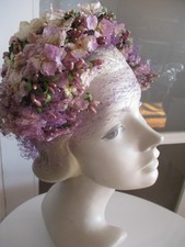 WONDERFUL VINTAGE FLORAL HAT