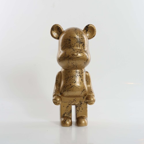 Gold marble 400 ornament - gold,