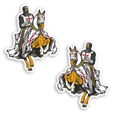 2 x 10cm Medieval Knight Vinyl