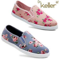 Ladies Canvas Shoes Women Slip