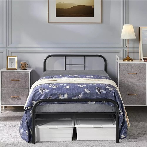 3ft single metal bed - bed, frame