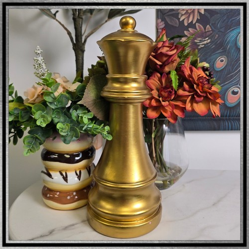 Large gold ceramic - gold, queen