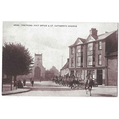 Thetford post office - post, soldiers