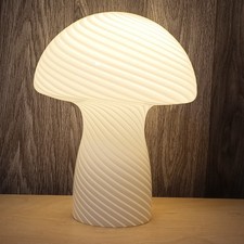 Swirl Glass Mushroom Table