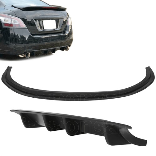 Front bumper lip spoiler rear - lip,