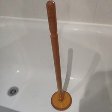 Toilet Paper Holder Kitchen Roll Holder Wooden Tall Swivel Spindle Large Capacit