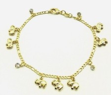 14K GOLD PLATED 7 ELEPHANT