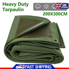 NEW Army Canvas Heavy Duty Cotton Tarpaulin Cover Boat Log Store Roofing Sheet