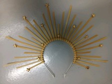 Goddress Sun Angel Sun Ray Headwear Headpiece Headdress Fancydress Festival Prop