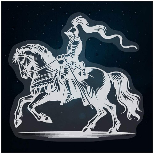 Knight horseback static - 'knight, on