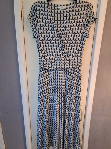 Boden navy white geo maxi - boden,