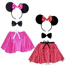 Fancy dress mouse headband ears minnie tutu skirt costume womens skirt