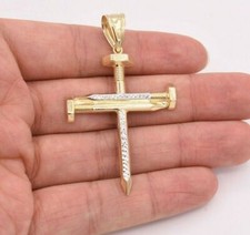 2 1/4" Screw Nail Cross Charm