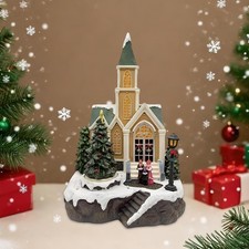 Christmas Church Statue with
