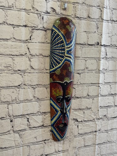 50cm mask carved wooden - mask,