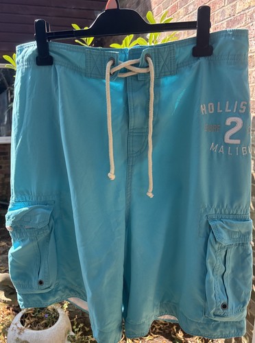 Men hollister blue cargo - men’s,
