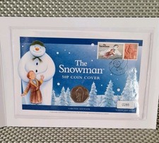 2019 The Snowman 50p Coin Cover and 1st Class Stamp Limited Edition 