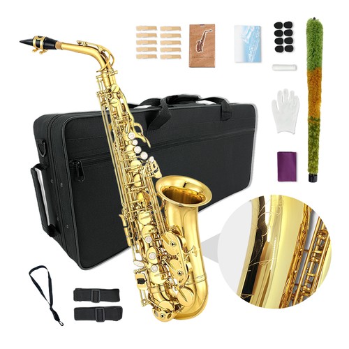 Gold alto sax complete - complete, set