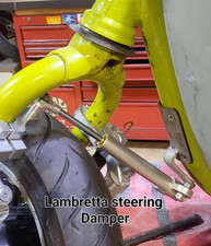 LAMBRETTA ADJUSTABLE STEERING DAMPER COMPLETE KIT  LI SX TV GP DL