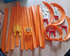 Old hot wheel track and - track, curves
